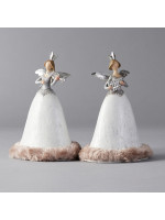 ΠΟΛΥΡΕΖΙΝ ΓΚΡΙ ΑΓΓΕΛΑΚΙ, 2 ΣΧΕΔΙΑ, 11,50x8,5x18cm