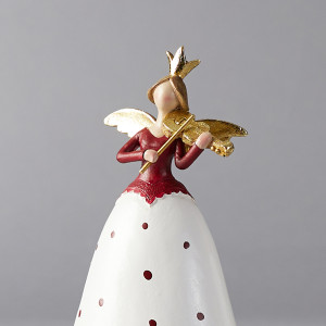 ΠΟΛΥΡΕΖΙΝ ΚΟΚΚΙΝΟ ΑΓΓΕΛΑΚΙ, 2 ΣΧΕΔΙΑ, 11,50x8,5x18cm