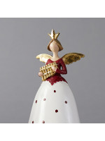 ΠΟΛΥΡΕΖΙΝ ΚΟΚΚΙΝΟ ΑΓΓΕΛΑΚΙ, 2 ΣΧΕΔΙΑ, 11,50x8,5x18cm