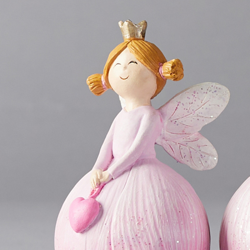 ΝΕΡΑΙΔΑ ΠΟΛΥΡΕΖΙΝ ΜΩΒ, 2 ΣΧΕΔΙΑ, 7,5x6x12cm