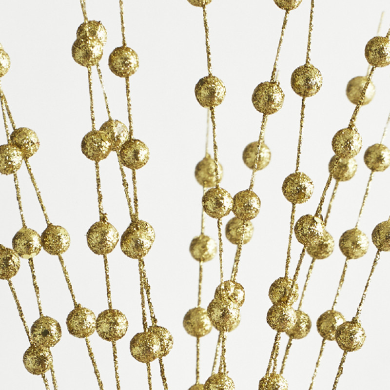 ΚΛΑΔΙ, ΧΡΥΣΟ, ΜΕ ΓΚΛΙΤΕΡ ΠΕΡΛΕΣ, 150cm