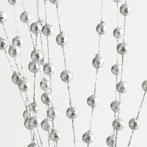 ΚΛΑΔΙ, ΑΣΗΜΙ, ΜΕ ΓΚΛΙΤΕΡ ΠΕΡΛΕΣ, 150cm