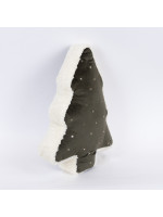 ΜΑΞΙΛΑΡΙ ΔΕΝΤΡΑΚΙ, ΠΡΑΣΙΝΟ ΣΚΟΥΡΟ ΒΕΛΟΥΔΟ ΜΕ ΧΡΥΣΑ ΑΣΤΕΡΑΚΙΑ, 6x31x45cm