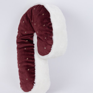 ΜΑΞΙΛΑΡΙ ΜΠΑΣΤΟΥΝΑΚΙ, ΜΠΟΡΝΤΟ ΒΕΛΟΥΔΟ ΜΕ ΧΡΥΣΑ ΑΣΤΕΡΑΚΙΑ, 6x30x45cm