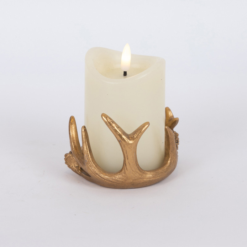 ΔΙΑΚΟΣΜΗΤΙΚΟ ΚΗΡΟΠΗΓΙΟ ΜΕ ΧΡΥΣΑ ΚΕΡΑΤΑ, 7x10cm