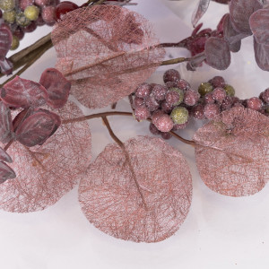 ΚΛΑΔΙ ΜΕ ΜΠΟΡΝΤΟ BERRIES ΚΑΙ ΔΙΑΚΟΣΜΗΤΙΚΑ ΣΕ ΣΑΠΙΟ ΜΗΛΟ, 43cm