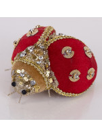 ΠΑΣΧΑΛΙΤΣΑ ΚΟΚΚΙΝΗ ΒΕΛΟΥΔΙΝΗ ΜΕ ΧΡΥΣΑ ΔΙΑΚΟΣΜΗΤΙΚΑ, 5x9Χ13cm