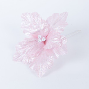 ΜΑΝΩΛΙΑ, ΡΟΖ ΙΡΙΔΙΖΟΥΣΑ, ΜΕ ΛΕΥΚΕΣ ΠΕΡΛΕΣ, 23x15cm