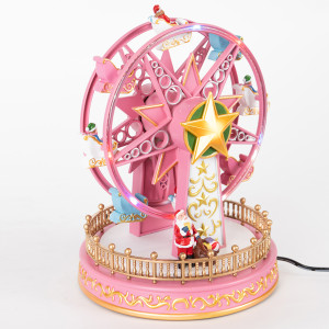 ΡΟΔΑ ΛΟΥΝΑ ΠΑΡΚ, ΡΟΖ, ΜΕ ΜΕΤΑΣΧΗΜΑΤΙΣΤΗ, ΜΕ ΜΟΥΣΙΚΗ ΚΑΙ ΚΙΝΗΣΗ, 18x18x23,5cm