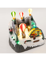 ΧΩΡΙΟ ΜΕ ΑΕΡΟΣΤΑΤΑ, ΜΕ ΜΕΤΑΣΧΗΜΑΤΙΣΤΗ, ΜΕ ΜΟΥΣΙΚΗ ΚΑΙ ΚΙΝΗΣΗ, 23,5x16x22,5cm