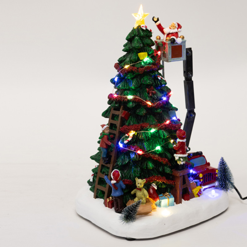 ΔΕΝΤΡΟ ΦΩΤΙΖΟΜΕΝΟ ΜΕ ΑΗ ΒΑΣΙΛΗ ΠΟΥ ΤΟ ΣΤΟΛΙΖΕΙ,ΜΟΥΣΙΚΗ ΚΑΙ ΚΙΝΗΣΗ, ΜΕ ΜΕΤΑΣΧΗΜΑΤΙΣΤΗ, 23,3Χ19Χ32cm