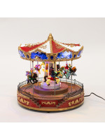 ΚΑΡΟΥΖΕΛ ΜΕ ΑΛΟΓΑΚΙΑ, ΜΟΥΣΙΚΗ ΚΑΙ ΚΙΝΗΣΗ, ΜΕ ΜΕΤΑΣΧΗΜΑΤΙΣΤΗ, 25,3Χ25,1Χ26,3cm