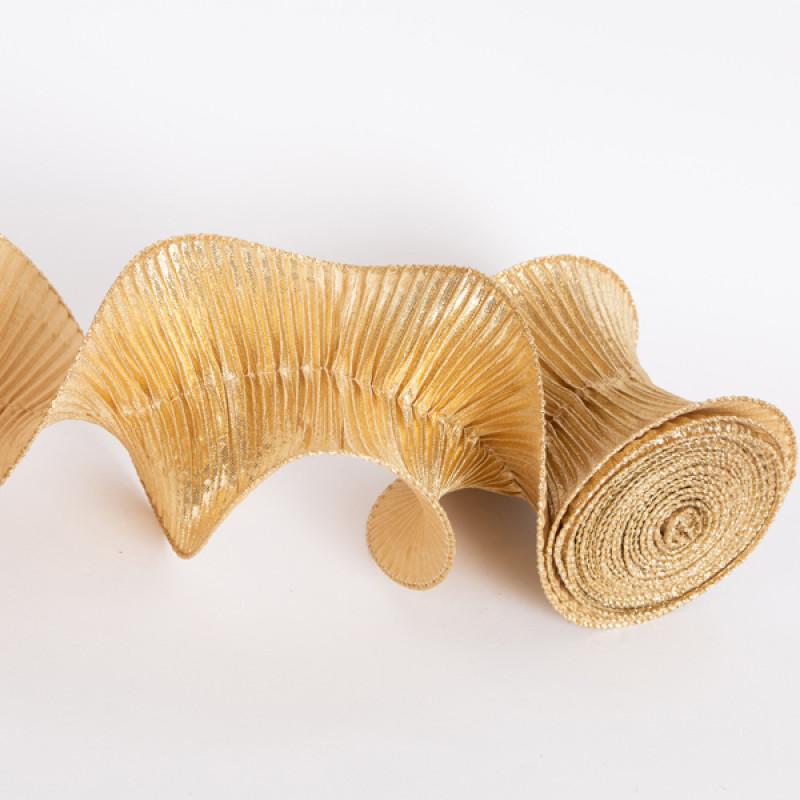 ΚΟΡΔΕΛΑ ΣΠΙΡΑΛ, ΧΡΥΣΟ ΜΕΤΑΛΛΙΚΟ, 500x12cm