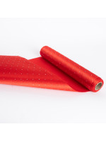 ΡΑΝΝΕΡ, ΚΟΚΚΙΝΟ ΜΕ ΚΡΥΣΤΑΛΛΑΚΙΑ, 28cmx2.7m