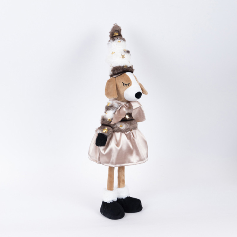 ΣΚΥΛΑΚΙ ΚΟΡΙΤΣΑΚΙ, ΜΕ ΚΑΦΕ ΡΟΥΧΑ, 53cm