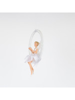 ΝΕΡΑΙΔΑ ΣΕ ΚΟΥΝΙΑ, ΛΕΥΚH, 15cm