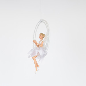 ΝΕΡΑΙΔΑ ΣΕ ΚΟΥΝΙΑ, ΛΕΥΚH, 15cm