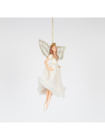 ΝΕΡΑΙΔΑ ΜΕ ΛΕΥΚΗ ΓΟΥΝΙΝΗ ΦΟΥΣΤΑ, 15.5cm