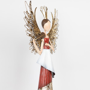 ΜΕΤΑΛΛΙΚΗ ΠΡΙΓΚΙΠΙΣΣΑ ΜΕ ΒΙΟΛΙ, 77.47cm