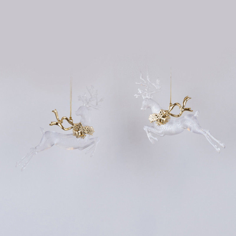 ΕΛΑΦΑΚΙΑ ΑΚΡΥΛΙΚΑ, ΜΕ ΧΡΥΣΗ ΚΟΡΔΕΛΑ, 2 ΣΧΕΔΙΑ, 16cm