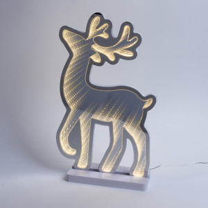 ΔΙΑΚΟΣΜΗΤΙΚΟ ΣΧΕΔΙΟ ΚΑΘΡΕΦΤΗΣ ΜΕ LED ΤΑΙΝΙΑ, 147 LED, ΕΛΑΦΙ 24.5x1.5x40cm, ΜΕΤΑΣΧΗΜΑΤΙΣΤΗ, ΘΕΡΜΟ ΛΕΥΚΟ LED, ΠΡΟΕΚΤΑΣΗ ΠΑΡΟΧΗΣ 3m, IP20