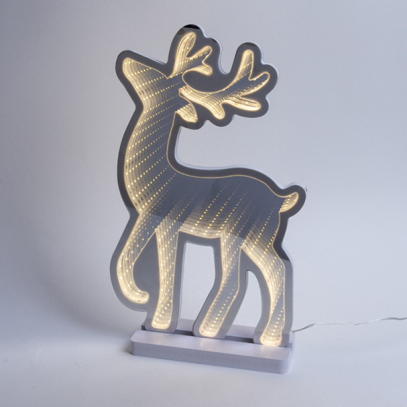 ΔΙΑΚΟΣΜΗΤΙΚΟ ΣΧΕΔΙΟ ΚΑΘΡΕΦΤΗΣ ΜΕ LED ΤΑΙΝΙΑ, 147 LED, ΕΛΑΦΙ 24.5x1.5x40cm, ΜΕΤΑΣΧΗΜΑΤΙΣΤΗ, ΘΕΡΜΟ ΛΕΥΚΟ LED, ΠΡΟΕΚΤΑΣΗ ΠΑΡΟΧΗΣ 3m, IP20