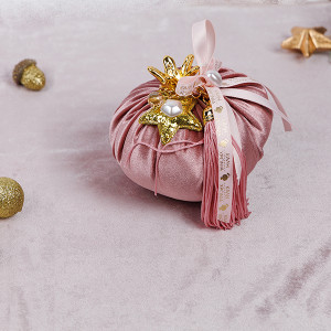 ΡΟΔΙ, ΒΕΛΟΥΔΙΝΟ, ΡΟΖ, ΜΕ ΛΕΥΚΕΣ ΠΕΡΛΕΣ, 10cm