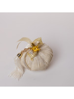 ΡΟΔΙ, ΒΕΛΟΥΔΙΝΟ, ΜΠΕΖ, ΜΕ ΧΡΥΣΕΣ ΛΕΠΤΟΜΕΡΕΙΕΣ, 10cm