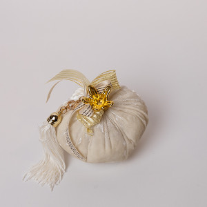 ΡΟΔΙ, ΒΕΛΟΥΔΙΝΟ, ΜΠΕΖ, ΜΕ ΧΡΥΣΕΣ ΛΕΠΤΟΜΕΡΕΙΕΣ, 10cm