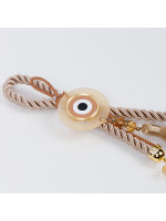 ΚΡΕΜΑΣΤΟ ΓΟΥΡΙ, ΜΠΕΖ, ΜΕ ΧΡΥΣΕΣ ΛΕΠΤΟΜΕΡΕΙΕΣ ΚΑΙ ΜΑΤΙ, 38cm