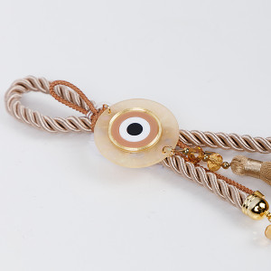 ΚΡΕΜΑΣΤΟ ΓΟΥΡΙ, ΜΠΕΖ, ΜΕ ΧΡΥΣΕΣ ΛΕΠΤΟΜΕΡΕΙΕΣ ΚΑΙ ΜΑΤΙ, 38cm