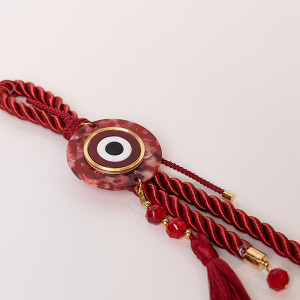 ΚΡΕΜΑΣΤΟ ΓΟΥΡΙ, ΚΟΚΚΙΝΟ, ΜΕ ΧΡΥΣΕΣ ΛΕΠΤΟΜΕΡΕΙΕΣ ΚΑΙ ΜΑΤΙ, 38cm