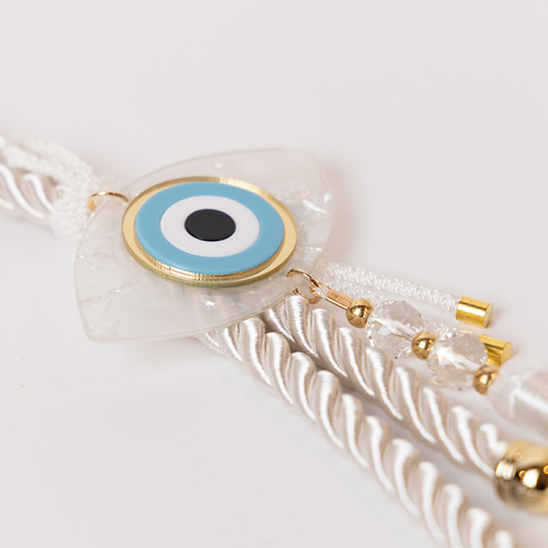 ΚΡΕΜΑΣΤΟ ΓΟΥΡΙ, ΛΕΥΚΟ, ΜΕ ΧΡΥΣΕΣ ΛΕΠΤΟΜΕΡΕΙΕΣ ΚΑΙ ΜΑΤΙ, 35cm