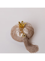 ΡΟΔΙ, ΒΕΛΟΥΔΙΝΟ, ΣΑΜΠΑΝΙ, ΜΕ ΧΡΥΣΕΣ ΛΕΠΤΟΜΕΡΕΙΕΣ, 10cm