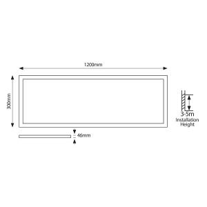 ΦΩΤΙΣΤΙΚΟ ΧΩΝΕΥΤΟ BACKLIGΗΤ PRO UGR19 120X30  32W 4000Κ 220-240V ΛΕΥΚΟ