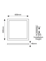 ΦΩΤΙΣΤΙΚΟ ΧΩΝΕΥΤΟ BACKLIT UGR19 36W 220-240V 6500Κ 60X60 ΛΕΥΚΟ PLUS