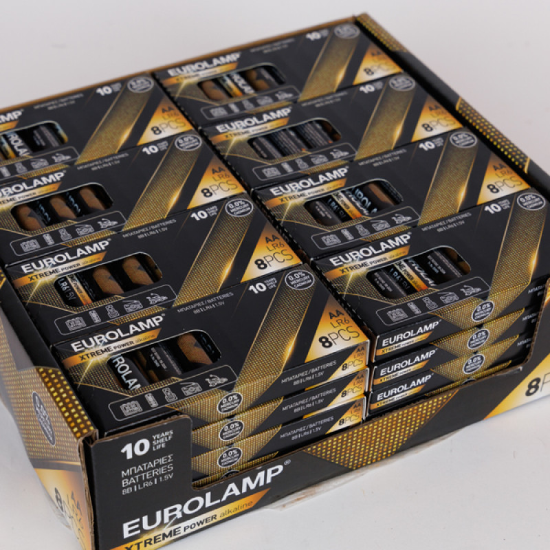 ΜΠΑΤΑΡΙΑ EXTREME AA (LR6) 8τμχ 1,5V Paper Display