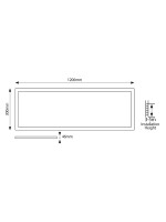 ΦΩΤΙΣΤΙΚΟ ΧΩΝΕΥΤΟ BACKLIT UGR19 36W 220-240V 3000Κ 120X30 ΛΕΥΚΟ PLUS