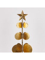 ΧΡΙΣΤΟΥΓΕΝΝΙΑΤΙΚΟ ΔΕΝΤΡΟ, ΜΕΤΑΛΛΙΚΟ, ΧΡΥΣΟ, 21x62cm