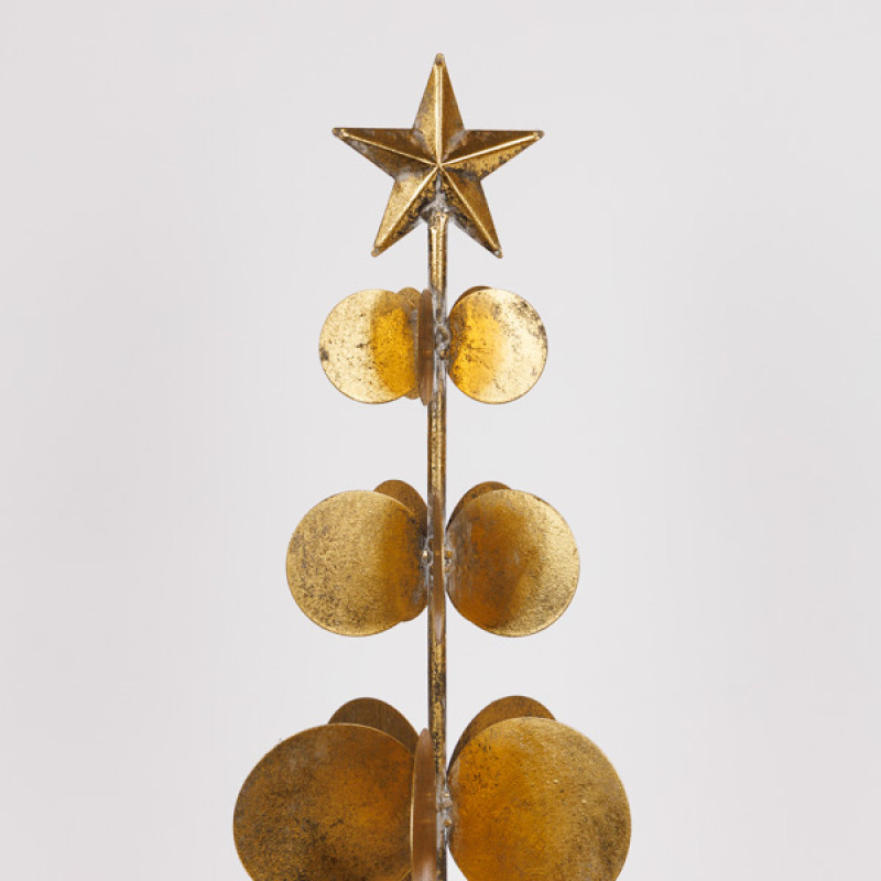 ΧΡΙΣΤΟΥΓΕΝΝΙΑΤΙΚΟ ΔΕΝΤΡΟ, ΜΕΤΑΛΛΙΚΟ, ΧΡΥΣΟ, 21x62cm