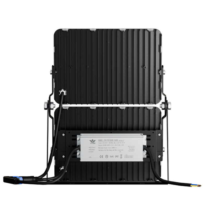 ΠΡΟΒΟΛΕΑΣ LED SMD 200W AC120-277V ΜΑΥΡΟΣ IP66 5000K PRO