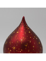 ΦΩΤΙΖΟΜΕΝΟ ΔΑΚΡΥ, ΚΟΚΚΙΝΟ, ΜΕ ΑΣΤΕΡΑΚΙΑ, 15x15x20cm