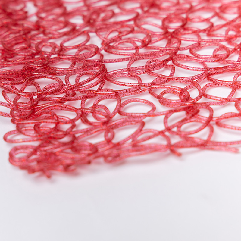 ΦΡΑΧΤΗΣ PVC, ΚΟΚΚΙΝΟΣ ΜΕ GLITTER, 1x10cm (ΤΙΜΗ ΑΝΑ ΜΕΤΡΟ)