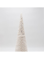 ΔΕΝΤΡΟ ΚΩΝΟΣ ΜΕ ΛΕΥΚΟ ΓΟΥΝΑΚΙ ΚΑΙ ΓΚΛΙΤΕΡ, 52cm