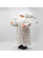 ΑΓΙΟΣ ΒΑΣΙΛΗΣ ΜΕ ΛΕΥΚΑ ΓΟΥΝΙΝΑ ΡΟΥΧΑ ΚΑΙ ΣΑΚΟ ΜΕ BERRY, 80cm