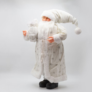 ΑΓΙΟΣ ΒΑΣΙΛΗΣ ΜΕ ΛΕΥΚΑ ΓΟΥΝΙΝΑ ΡΟΥΧΑ ΚΑΙ ΣΑΚΟ ΜΕ BERRY, 80cm
