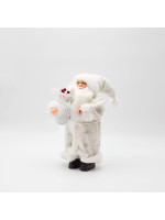 ΑΓΙΟΣ ΒΑΣΙΛΗΣ ΜΕ ΛΕΥΚΑ ΓΟΥΝΙΝΑ ΡΟΥΧΑ ΚΑΙ ΣΑΚΟ ΜΕ BERRY, 30cm