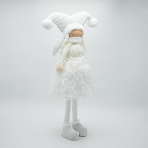 ΚΟΡΙΤΣΑΚΙ ΜΕ ΛΕΥΚΑ ΡΟΥΧΑ ΚΑΙ ΦΩΤΙΖΟΜΕΝΗ ΦΟΥΣΤΑ, 63cm