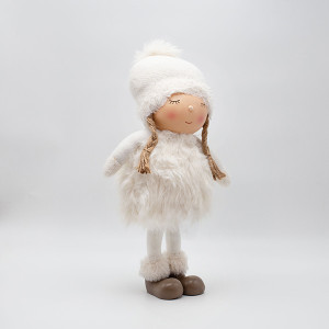 ΚΟΡΙΤΣΑΚΙ POM POM ΜΕ ΛΕΥΚΑ ΡΟΥΧΑ, 43cm