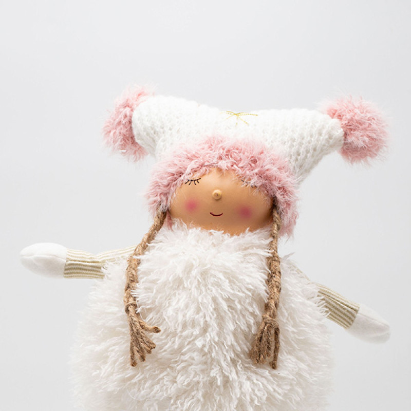 ΚΟΡΙΤΣΑΚΙ ME ΡΟΖ POM POM, 44cm